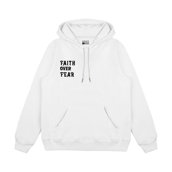 hoodie fogive fear over fear bagian depan